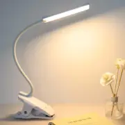 Deaunbr LED Reading Light with Clip USB Rechargeable Book Lights, Eye Protection