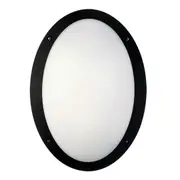 Outdoor LED Bulkhead Light Oval 12W Black CLA Lighting - PL-BULK3