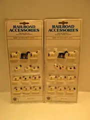 Bachmann HO Scale Model Train Railroad Accessories Animal Set Horses Cows Mint