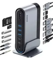Baseus 17-in-1 Docking Station, Laptop Docking Station 3 Monitors with 4K...