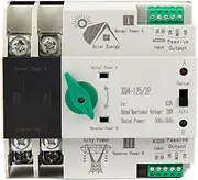 POWTAXBJGD ATS Single Phase 2P 16 Amp 32A 63A 100A 125A Automatic Changeover Switch Low Voltage AC 230V Automatic Transfer Switch(40A)