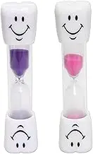 (Pink and Purple) - Smiley Sand Egg Timer - 2 minute Timer (Set of 2) (Pink and Purple)