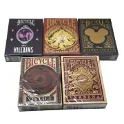 Bicycle Playing Cards Set Of 5 Varieties: Villains Dragon Mickey Mouse Vintage &