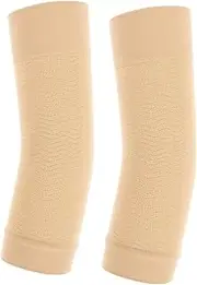 Gogogmee Arm Slimming Sleeves Compression Arm Sleeves Shaper Elastic Beige for Workout