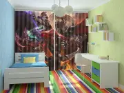 Terrible Killing Spree 3D Curtains Blockout Photo Printing Curtains Drape Fabric