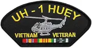 UH-1 Huey - Vietnam Veteran Patch Licensed Military Apparel Patriotic Products Gifts for Veterans Families and Retired VetFriends.com