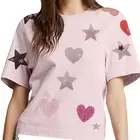 40x Heart Shape Rhinestone PatchesShiny DIY Iron On Patches For Clothes Shoes H♪