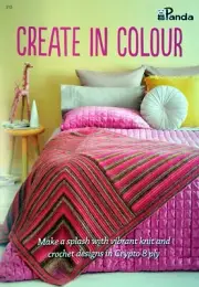 CREATE IN COLOUR - Knit & Crochet designs Panda Crypto 8 ply - 8 Projects