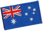 Australia Flag Iron on Embroidered Patch - 3.5cm x 6cm