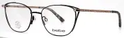 BEBE Trance BB5128 001 Black Womens Cat Eye Full Rim Eyeglasses 51-17-135 B:39