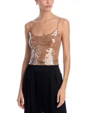Bardot Ramira Sequin Camisole Top