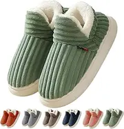 [GTWEPZ] Pluffi The Cozy & Stylish Slipper,Pluffi Slipper Booties,Unisex Winter Cozy Fashion Slippers,Plush Warm Home Slippers (11-11.5 Women/10-10.5Men,Green)