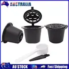 AU 15Pcs Refillable Reuse Coffee Capsule Filters for Nespresso Machine (Black)