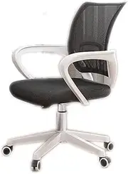 Stable H-Shaped Backres Office Chair，Comfortable Sedentary Simple Lifting Desk Chair with Latex Cushion，Breathable Mesh Computer Chair Mobile