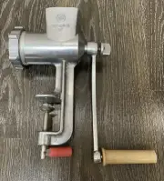 New Soviet manual meat grinder, chopper, mill, meat. Vintage USSR, original box