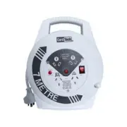 CordTech 7CDY-MP 4 Outlet 10A Home Office Cable Reel with overload Protection 7m