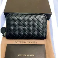 在飛比找蝦皮購物優惠-二手精品 BOTTEGA VENETA BV 黑色編織 零錢