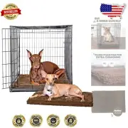Machine Washable Medium Dog Bed - Plush Chenille Mat for Drying and Comfort