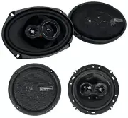 (2) Memphis Audio PRX6903 6x9" + (2) PRX603 6.5" 3-Way Car Audio Speakers