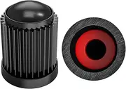 SAMIKIVA (30 Pack) Tire Stem Valve Caps, with O Rubber Ring, Universal Stem Covers for Cars, SUVs, Bike and Bicycle, Trucks, Motorcycles, Airtight Seal Heavy Duty (Black (30 Pack))