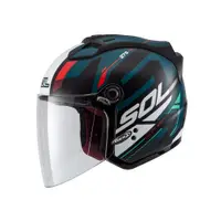 在飛比找蝦皮商城優惠-【SOL Helmets】27S開放式安全帽 (星艦_消光黑