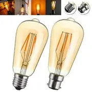 E27/B22 4W ST58 LED COB Incandescent Edison Light Lamp Bulb for Home Hotel Decor 20658 E27