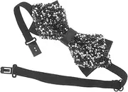 [MOBUTOFU] Rhinestone Bow Tie for Men Pre Tied Formal Bowtie for Weddings Parties and Special Events Unique Sparkling Design Durable Craftsmanship