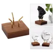 Display Stand Sphere Holder Collectibles Support Wood Square Base Pedestal for