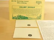Champ Decals HO HN-138 Mississippi Central White Lettering