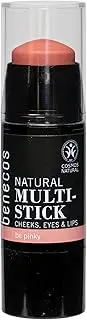 Benecos Natural Multi-Stick, Be Pinky, 4.5g, For Lips, Cheeks and Eyes, 3 Colours