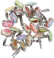 SHINEOFI Mini Claw Nails 50pcs Decorative Brads for Boys and Girls DIY Scrapbooking Craft