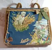 "One of a Kind" Shoulder Bag w/Schumacher Chintz w/ Dog (lab) & Duck fabric