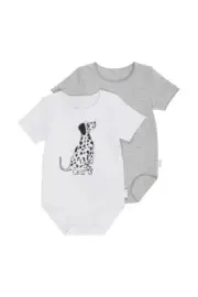 Bonds Baby Premature 2 Pack Short Sleeve Wonderbodies size 00000 White Dalmatian