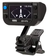 Korg AW-OTG Clip-on Tuner Tuner for Guitar, Black