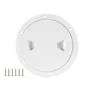 6 Inch Marine Boat Access Hatch Cover Screw Out Deck Plate ABS Round7676