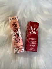Benefit Gimme Brow+ Volumizing Pencil #3 & Flora tint lip & cheek satin mini