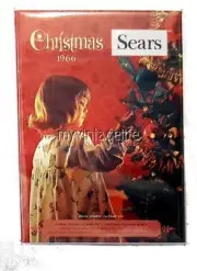 Sear Christmas Wish Book 1966 Fridge MAGNET 2" x 3" art NOSTALGIC vintage