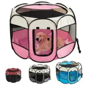 Soft Fabric Portable Dog Playpen Pet Play Pen Large Cat Puppy Cage Tent Crate XL