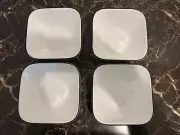 Corelle Square Timber Shadows 18 ounces Soup Bowl Set of 4