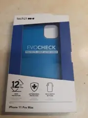 tech21 Evo Check Phone Case for Apple iPhone 11 Pro Max Classic Blue 12 ft. Drop
