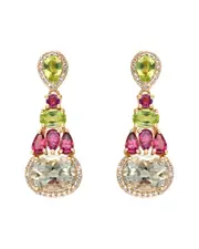 Tiramisu Vermeil 8.56 ct. tw. Gemstone Earrings