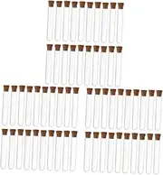 ULTECHNOVO 150pcs Clear Test Tubes with Cork Stoppers for Sample Storage for Bath Salt and Scientific Experiments Lightweight Reusable for Plant Propagation and Projects
