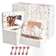 36pcs Christmas Cookie Boxes with Window，8x6x2.5in Bakery Boxes for Cookies X...