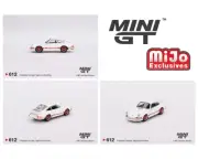Mini GT 1:64 Porsche 911 Carrera RS 2.7 Grand Prix White w/Red Livery