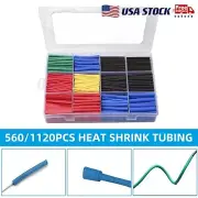 560X HEAT SHRINK TUBING Insulation Shrinkable Tube 2:1 Wire Cable Sleeve W BOX