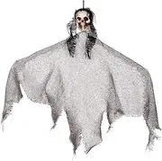 Ghost Halloween Reaper | Halloween Outside Ghosts Decor | Spooky Halloween Door Ghost Decor, Scary Halloween Skeleton Ghosts for Haunted House