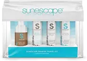 [Sunescape] Tanning Travel Kit, 4 Products: Instant Self Tan Mousse 50ml + Gradual Tan Extender 50ml + Illuminating Body Tint 50ml + Hydrating Body Butter 50ml