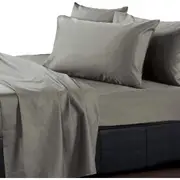 Light Grey Deep Pocket Bed Sheet Set 4 Piece 680 TC