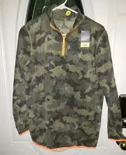 Xersion Autumn Camo 1/4 Zip X Tech Fleece Jacket Size XL 18/20