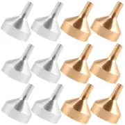 12 Pcs Mini Perfume Funnel Metal Tiny Spray Bottles Miniature